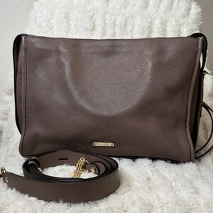 Rebecca Minkoff Taupe Leather Crossbody Bag